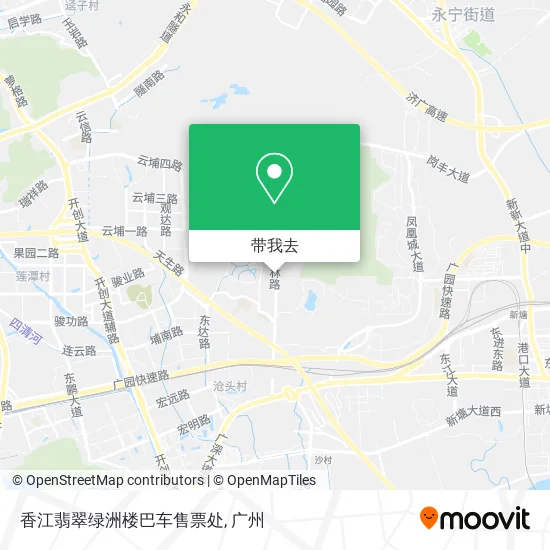 香江翡翠绿洲楼巴车售票处地图