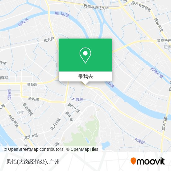凤铝(大岗经销处)地图