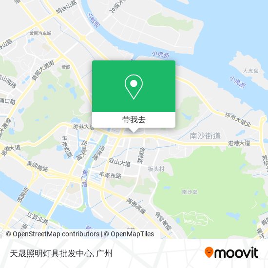 天晟照明灯具批发中心地图