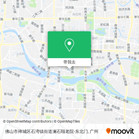 佛山市禅城区石湾镇街道澜石颐老院-东北门地图