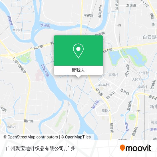 广州聚宝地针织品有限公司地图