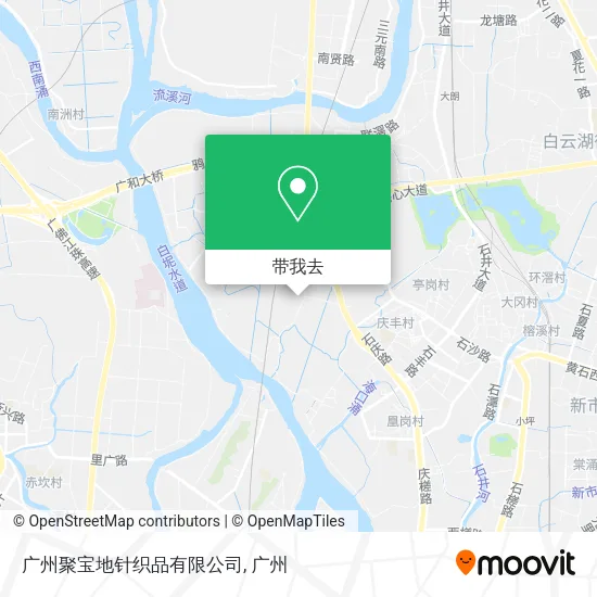 广州聚宝地针织品有限公司地图