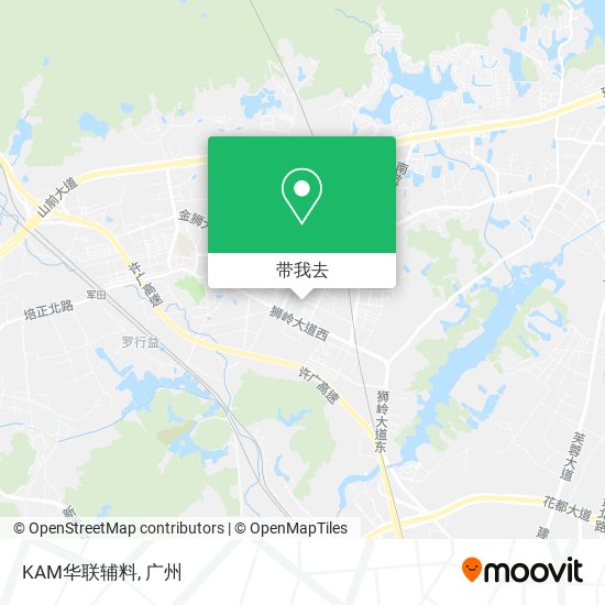 KAM华联辅料地图