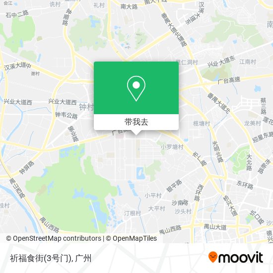 祈福食街(3号门)地图
