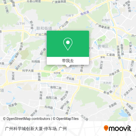 广州科学城创新大厦-停车场地图