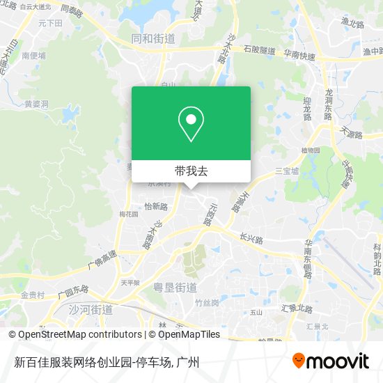 新百佳服装网络创业园-停车场地图