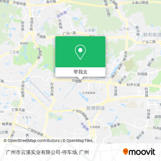 广州市云溪实业有限公司-停车场地图