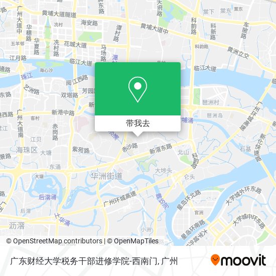 广东财经大学税务干部进修学院-西南门地图