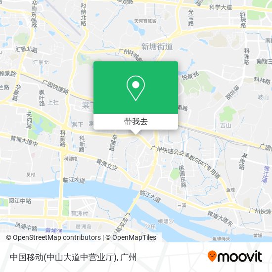 中国移动(中山大道中营业厅)地图
