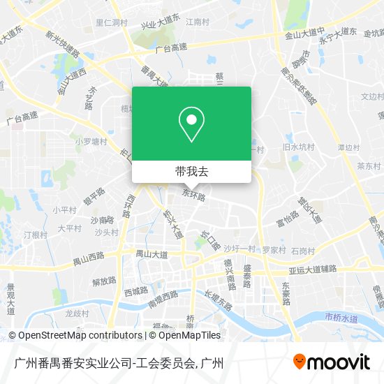 广州番禺番安实业公司-工会委员会地图