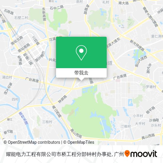 耀能电力工程有限公司市桥工程分部钟村办事处地图