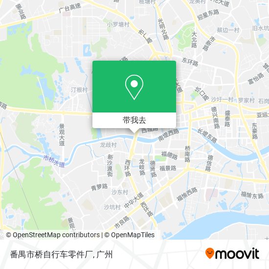 番禺市桥自行车零件厂地图