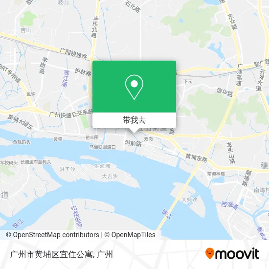 广州市黄埔区宜住公寓地图