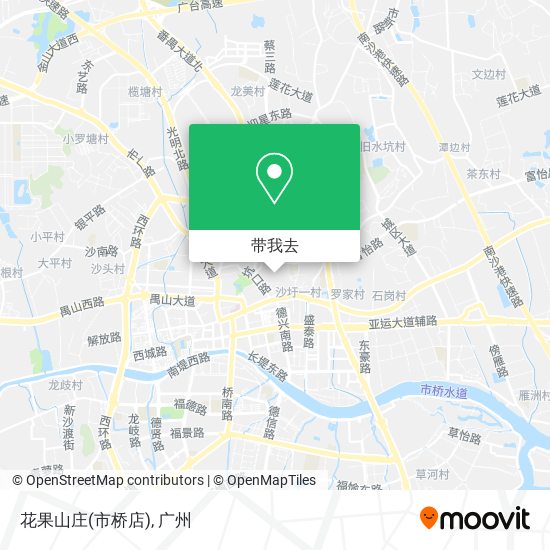 花果山庄(市桥店)地图