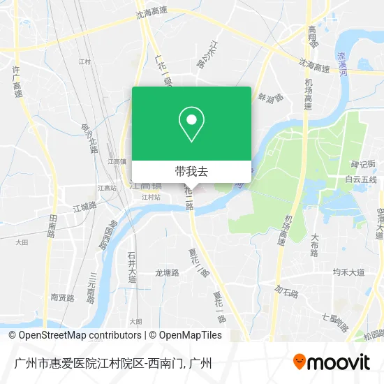 广州市惠爱医院江村院区-西南门地图