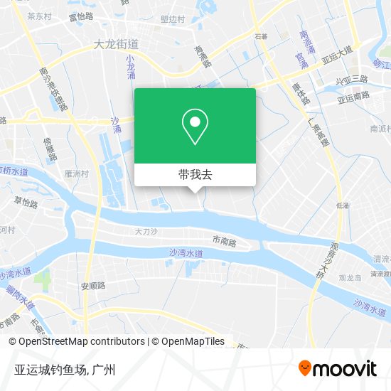 亚运城钓鱼场地图