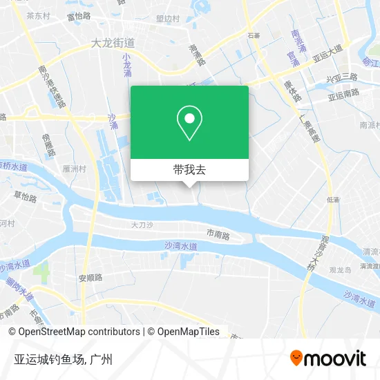 亚运城钓鱼场地图