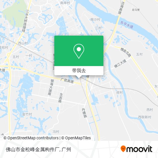 佛山市金松峰金属构件厂地图