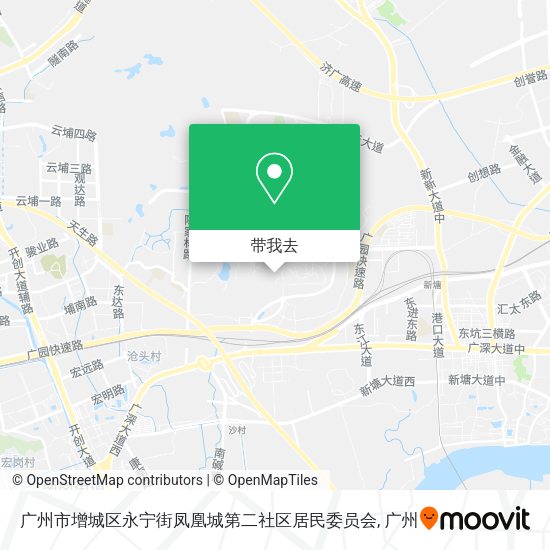 广州市增城区永宁街凤凰城第二社区居民委员会地图
