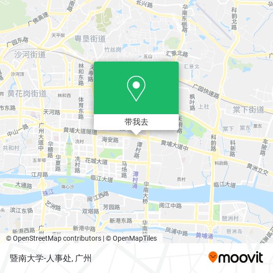 暨南大学-人事处地图