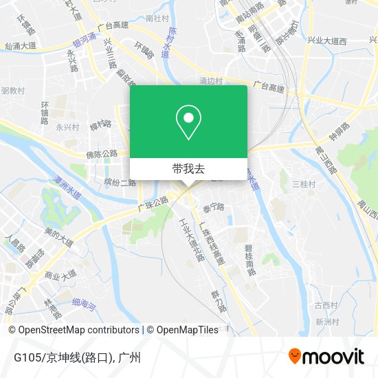 G105/京坤线(路口)地图