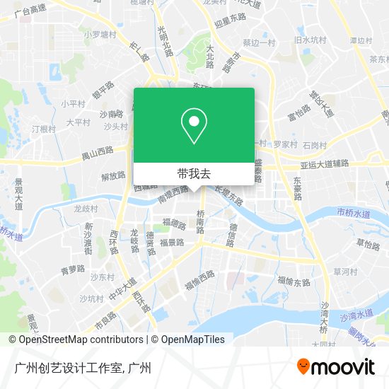广州创艺设计工作室地图