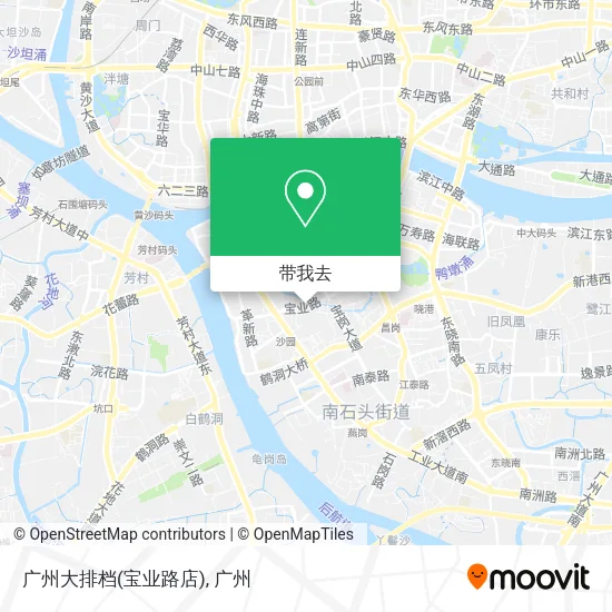 广州大排档(宝业路店)地图