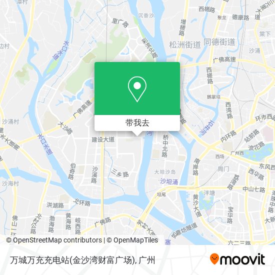 万城万充充电站(金沙湾财富广场)地图