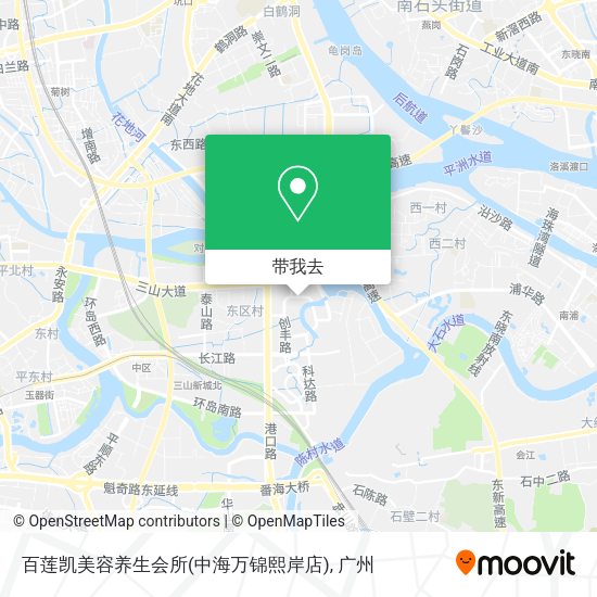 百莲凯美容养生会所(中海万锦熙岸店)地图