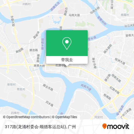 317路(龙涌村委会-顺德客运总站)地图