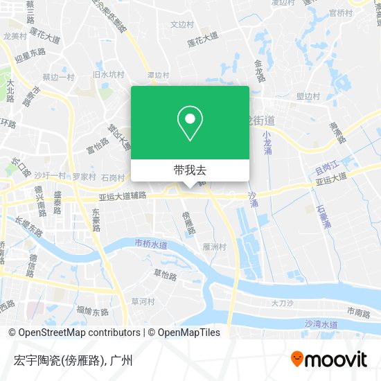 宏宇陶瓷(傍雁路)地图