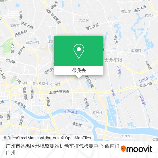 广州市番禺区环境监测站机动车排气检测中心-西南门地图