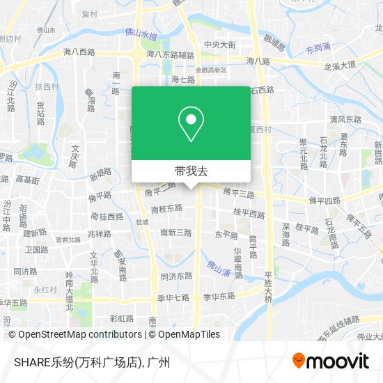 SHARE乐纷(万科广场店)地图