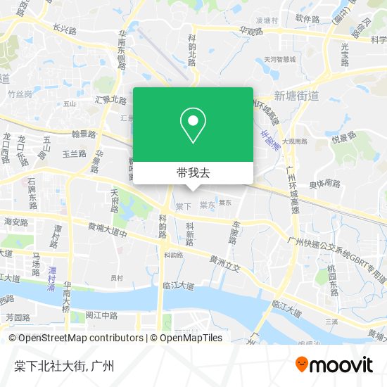 棠下北社大街地图