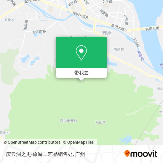 庆云洞之史-旅游工艺品销售处地图