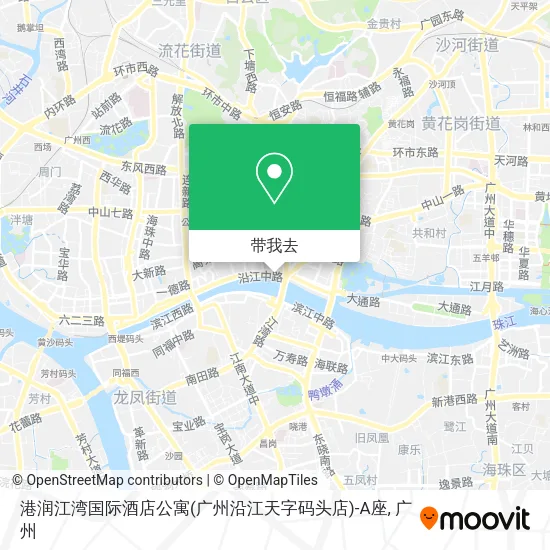 港润江湾国际酒店公寓(广州沿江天字码头店)-A座地图