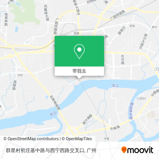 群星村初庄基中路与西宁西路交叉口地图