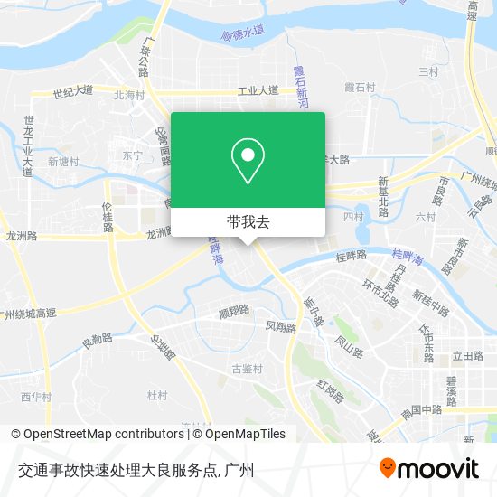 交通事故快速处理大良服务点地图