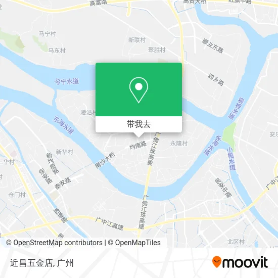 近昌五金店地图