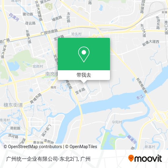 广州统一企业有限公司-东北2门地图