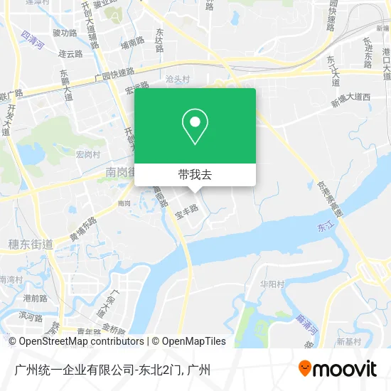 广州统一企业有限公司-东北2门地图