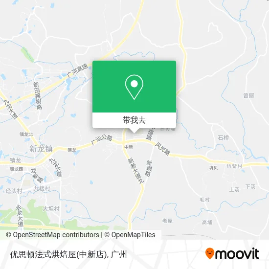 优思顿法式烘焙屋(中新店)地图