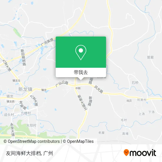 友间海鲜大排档地图