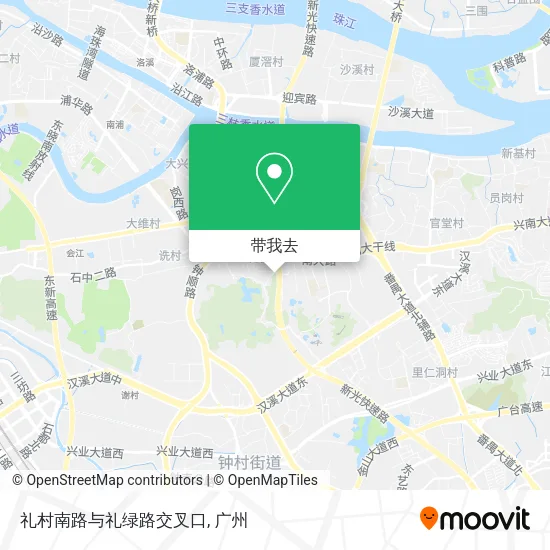 礼村南路与礼绿路交叉口地图