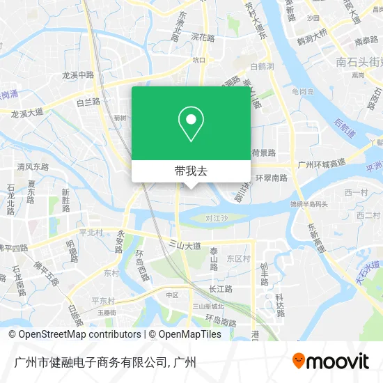 广州市健融电子商务有限公司地图