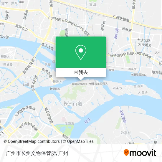 广州市长州文物保管所地图