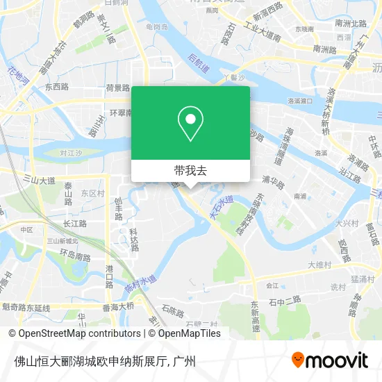 佛山恒大郦湖城欧申纳斯展厅地图