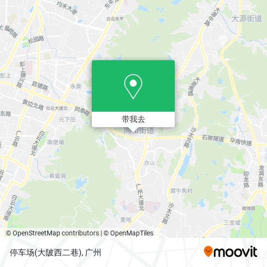停车场(大陂西二巷)地图