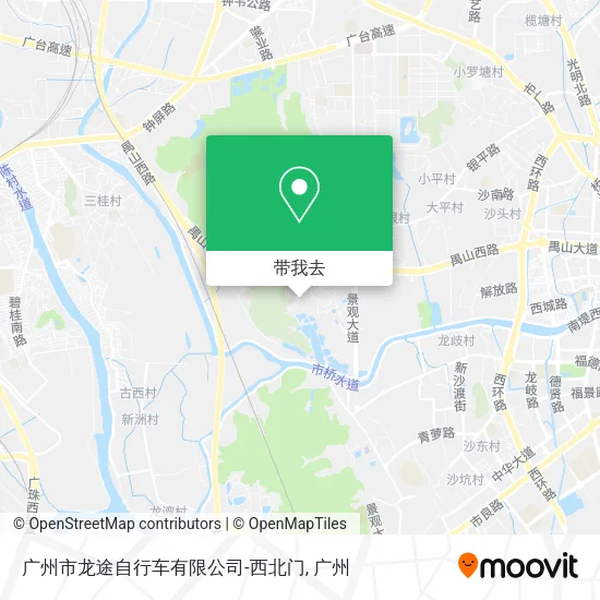 广州市龙途自行车有限公司-西北门地图