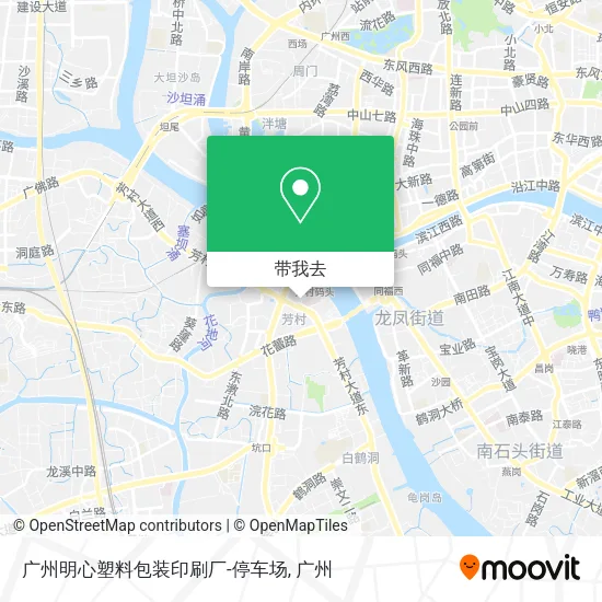 广州明心塑料包装印刷厂-停车场地图